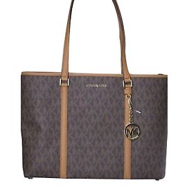 Michael Kors Sady Carryall Ledertasche Braun