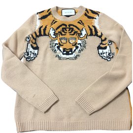 Gucci Wollpullover Beige XS