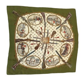 100% Seidentuch "LA CHASSE A TIR" - Hermès