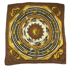 Sciarpa di seta Hermès DIES ET HORE 90x90cm