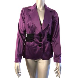 Autre Marque Nathalie Jacke aus Polyester Lila