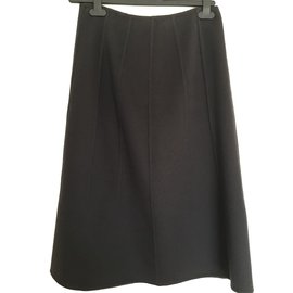 Falda Louis Vuitton de cachemira gris oscuro