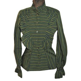 Blusa Kenzo de algodón verde oliva