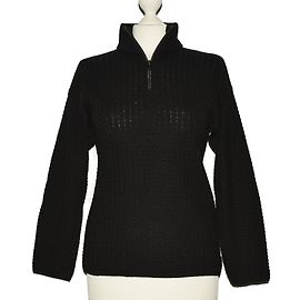 Armani Jeans Schwarzer Wollpullover