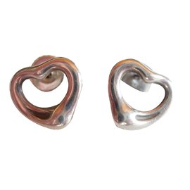 Orecchini Tiffany & Co Elsa Peretti Open Heart in argento