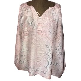 Camicia Gerard Darel Rosa con Stampa Coccodrillo