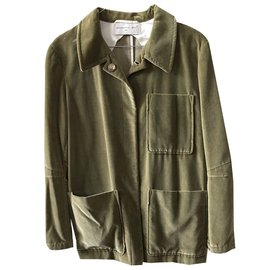 Chaqueta de terciopelo Barbara Bui Verde Oliva Talla 38