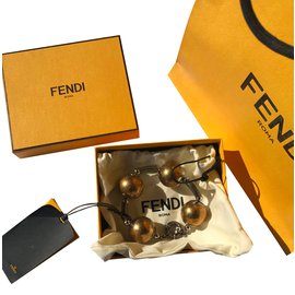 Fendi Armband Goldfarben Stahl