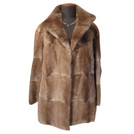 Autre Marque Chaqueta de piel Rat of America marrón claro
