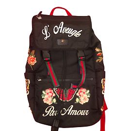 Zaino Gucci in tela nero