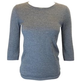 T-shirt Eric Bompard in cashmere grigio maniche 3/4 Taglia S