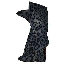 Botas de denim azul Dolce & Gabbana