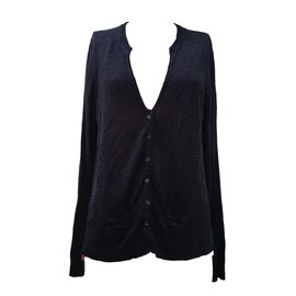Blue Viscose and Linen Flowing Vest - Autre Marque