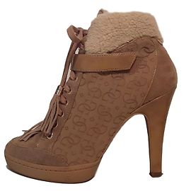 Botines Guess Beige de Charol y Ante