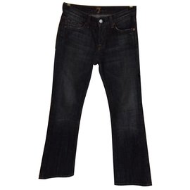 Vaqueros 7 For All Mankind de algodón negro Talla 25