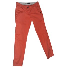 Pantalón chino Maison Scotch W30 L32 Rosa Coral Algodón
