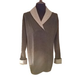 Christian Dior Strickjacke aus Kaschmir grau