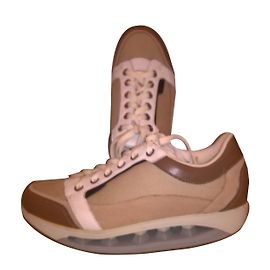 Autre Marque Sport Medical White Leather Sneakers