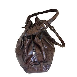 Borsa Le Tanneur Marrone Vernice