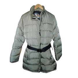 Prada Doudoune Matelassée Beige Nylon