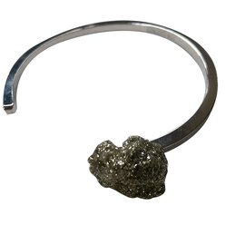 Autre Marque Bracciale Concerto n°1 SIDE in ottone argentato con pietra