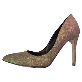 Rupert Sanderson Pompe luccicanti color oro di leopardo maliano