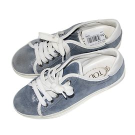 Sneakers Tod's azzurro chiaro metallizzato con glitter