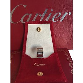 Anello Cartier Tank con diamanti in oro bianco