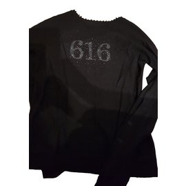 Damen Pullover mit V-Ausschnitt, Rückenmuster 616 - Ikks