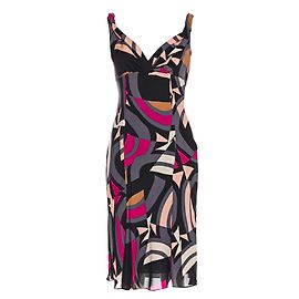 Vestido Clooney Diane von Furstenberg de seda estampado abstracto