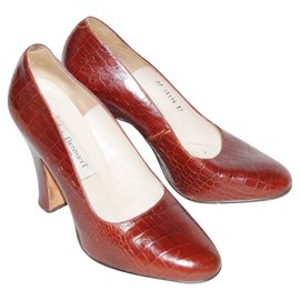 Décolleté Lk Bennett in pelle di coccodrillo castano 37