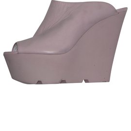 Mule con zeppa Kurt Geiger in pelle rosa taglia 39