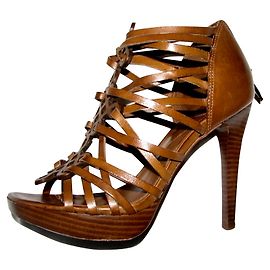 Sandali gladiatore Lady in pelle marrone Diane Von Furstenberg