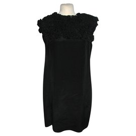 Paul Smith Black Label Seidenkleid schwarz