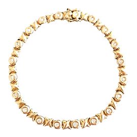 Autre Marque Bracciale linea di diamanti in oro giallo