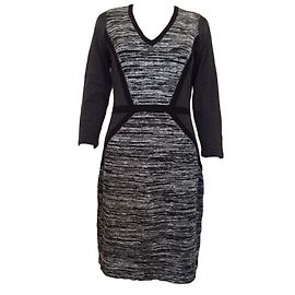 Calvin Klein Kleid Beige Acryl Grösse M