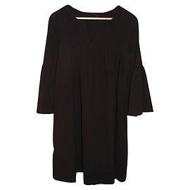 Vestido túnica Diane Von Furstenberg Antoine Silhouette lã castanho
