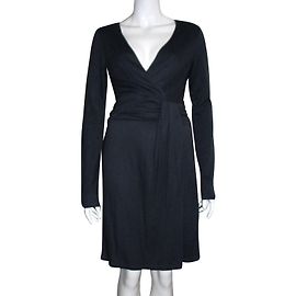 Halston Heritage Drapiertes Kleid Dunkelgrau