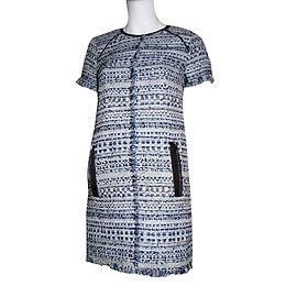 Karl Lagerfeld Tweet mit metallischem Fadenkleid
