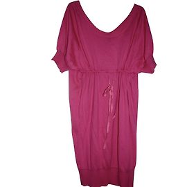 Vestido jersey Paul Smith de seda y algodón fucsia
