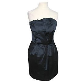 French Connection Cocktailkleid aus Satin Blau
