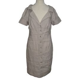 Vestito Armani Jeans in lino e viscosa beige