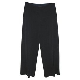 Pantaloni a gamba larga Donna Karan blu scuro