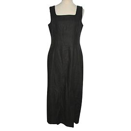 Vestido maxi de lino Hobbs Verde Oliva