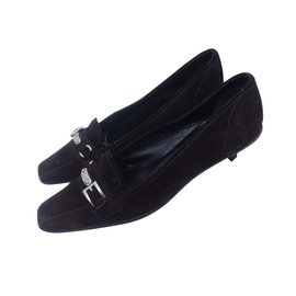 Prada Absatzschuhe aus Hirschleder Braun