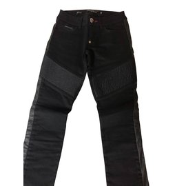 Philipp Plein slim jeans black cotton
