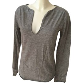 Zadig & Voltaire Strickjacke aus Kaschmir Grau Grösse M