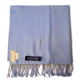 Autre Marque Sciarpa The Cashmere Company in seta e cashmere azzurro