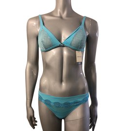 Set Reggiseno e String Cotton Club Turchese - Autre Marque