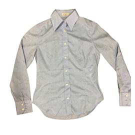 Camicia Etro Slim Fit Blu Cielo in Cotone
